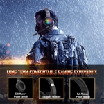 GZCRDZ K19 3.5mm Gaming Headset PS4 PC Gamer Stereo Earphones Bass Headphone with Mic LED Light RGB (Black) - Image 8