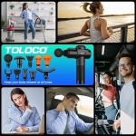 TOLOCO Massage Gun, Upgrade Percussion Muscle Massage Gun for Athletes, Handheld Deep Tissue Massager - Image 7