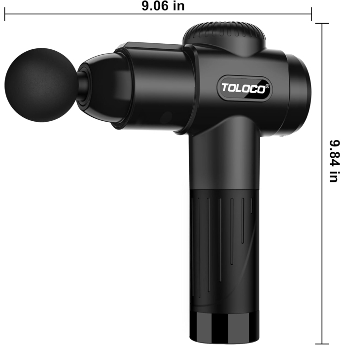 TOLOCO Massage Gun, Upgrade Percussion Muscle Massage Gun for Athletes, Handheld Deep Tissue Massager - Image 9