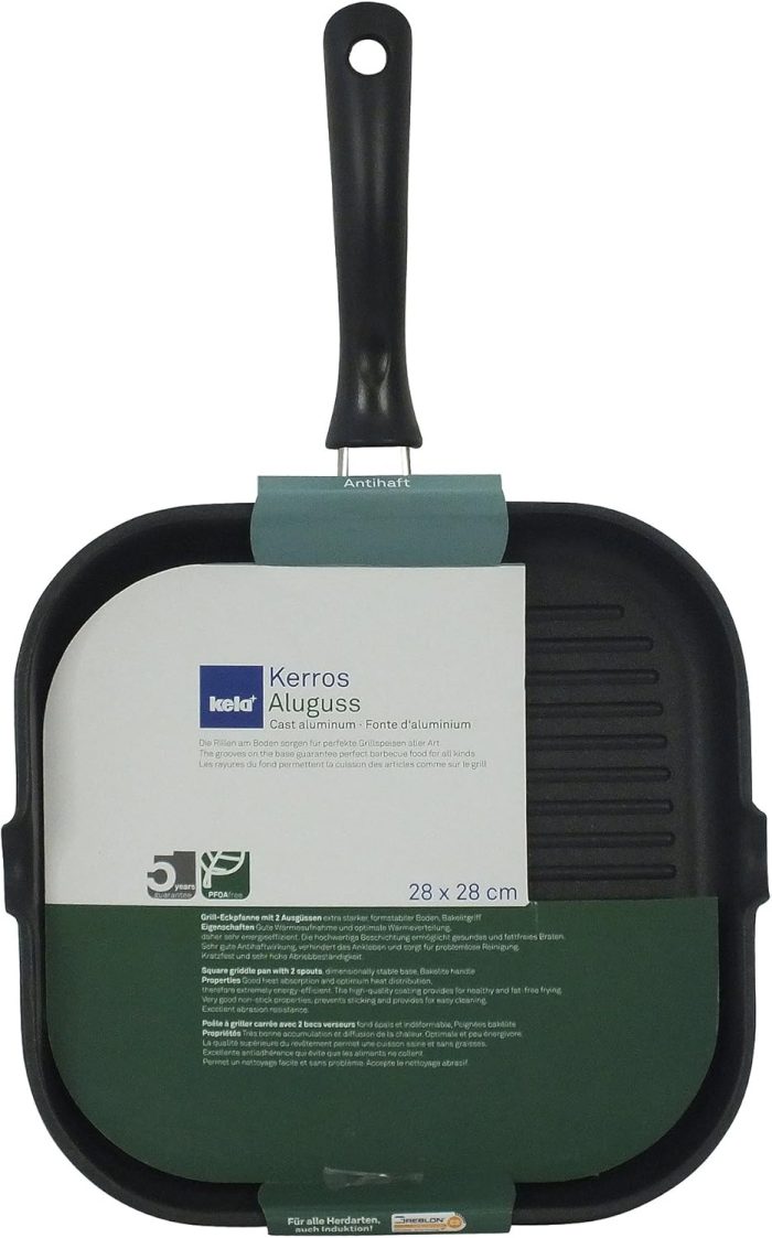 Kela 15156 Kerros Frying Pan, 11.0 x 11.0 inches (28 x 28 cm), Grill Pan - Image 3
