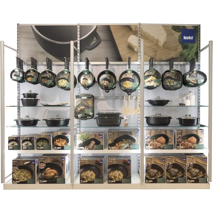 Kela 15156 Kerros Frying Pan, 11.0 x 11.0 inches (28 x 28 cm), Grill Pan - Image 4