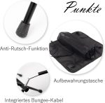 Folding Stool Camping Stool Portable Folding Stool with Ultralight Aluminium Frame Steel Lightweight and Stable for Fishing Hiking Camping Picnic Travel (Black) - Image 4