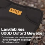 Folding Stool Camping Stool Portable Folding Stool with Ultralight Aluminium Frame Steel Lightweight and Stable for Fishing Hiking Camping Picnic Travel (Black) - Image 8