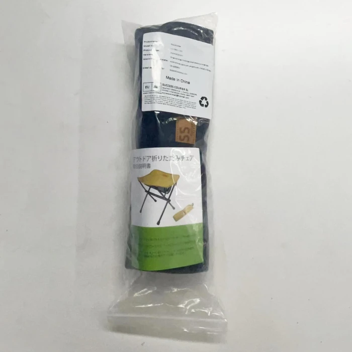 Folding Stool Camping Stool Portable Folding Stool with Ultralight Aluminium Frame Steel Lightweight and Stable for Fishing Hiking Camping Picnic Travel (Black) - Image 10