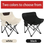 Quick Fold Outdoor Chair Includes One Side Pocket And Carry Bag. Great For Use At Camp, Beach Or During Sports Activities Black - Image 5