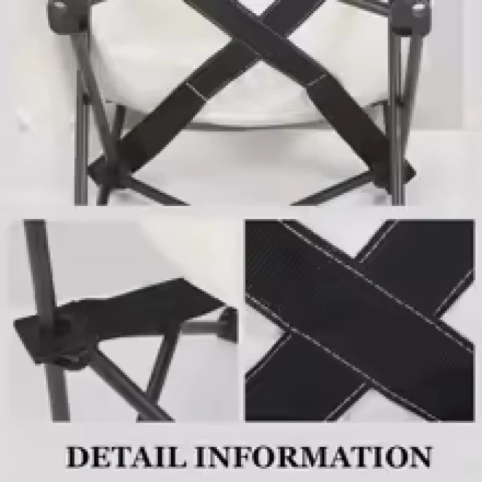 Folding Chairs Heavy Duty Moon Chair with Carry Bag, Outdoor Lumbar Back Padded with Side Pockets, Built Durable and Reliable - Image 5