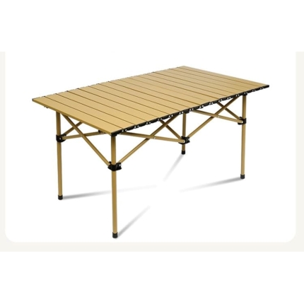 HALAYAYA Portable Camping Table, Folding Table Ultralight Camp Table with Carry Bag Collapsible Table Top for Picnic, BBQ, Cooking, Camping, Beach (M(95 * 56 * 50CM))