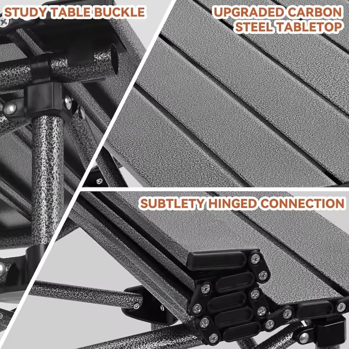 Folding Camping Chair Set of 3, Lightweight Camp Chairs with Table, Portable Chair for Adults Hiking, Fishing, Beach, Picnic, Patio, Travel, Carry Bag,Yellow - Image 4