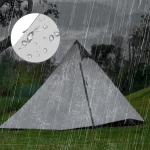 Vidalido 2-4 Person Tent Tall Teepee Tent for Adults Pop up Camping Tents with 2 Doors 6 Windows Double Layer Waterproof Family Tent Portable Instant Tipi Tent for Outdoor Camping Hiking Backpacking - Image 8