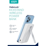 Baro Wireless Power Bank 10000mAh ESR HaloLock Kickstand MagSafe White - Image 3