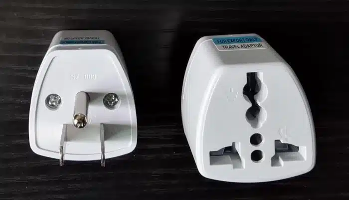 Hjk Power Plug Adapter,3rd Grounding Pin,EU Europe,UK,Asian,Australia,China,Japan to USA Travel Adapter Converter AC,Travel Latin America,Power Outlet Adapters (White) - Image 3