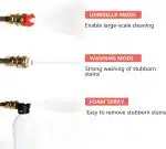 High Pressure Car Washer Gun, 48VF with Dual Battery - 300W, 25000mAh Peak Power 30Bar.Used For Car Washing, Floor Cleaning & Garden Watering. Water Spray Gun (Made In Japan) - Image 5