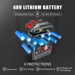 High Pressure Car Washer Gun, 48VF with Dual Battery - 300W, 25000mAh Peak Power 30Bar.Used For Car Washing, Floor Cleaning & Garden Watering. Water Spray Gun (Made In Japan) - Image 8