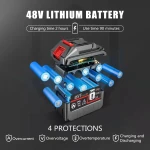 High Pressure Car Washer Gun, 48VF with Dual Battery - 300W, 25000mAh Peak Power 30Bar.Used For Car Washing, Floor Cleaning & Garden Watering. Water Spray Gun (Made In Japan) - Image 8