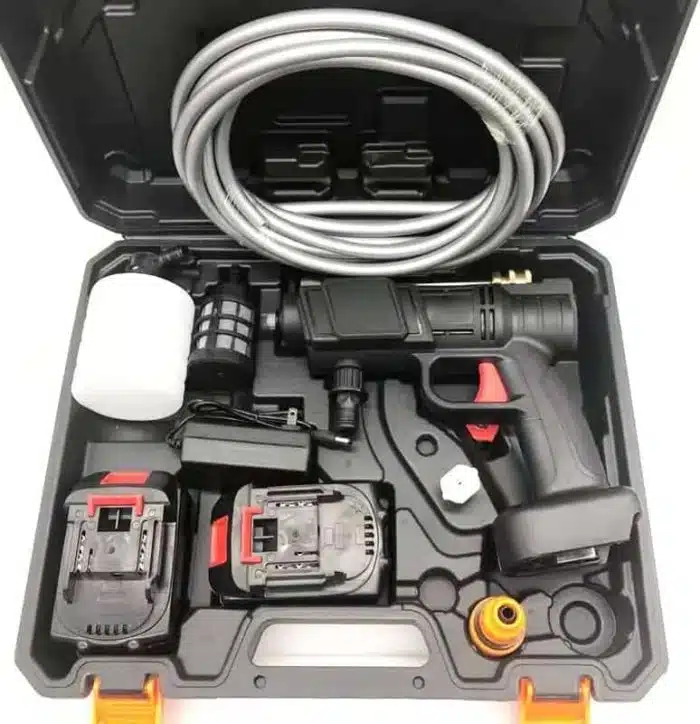 High Pressure Car Washer Gun, 48VF with Dual Battery - 300W, 25000mAh Peak Power 30Bar.Used For Car Washing, Floor Cleaning & Garden Watering. Water Spray Gun (Made In Japan) - Image 9