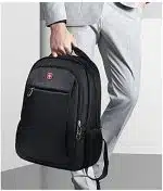 SwissGear Smart School Backpack for Boys / Girls Waterproof Swiss Gear Bag 35 Liters - Black - Image 2