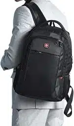 SwissGear Smart School Backpack for Boys / Girls Waterproof Swiss Gear Bag 35 Liters - Black - Image 4