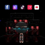 MONSTER M97 Superstar Dynamic Karaoke Microphone, Handheld Wireless Bluetooth Karaoke Machine, Bluetooth 5.0 TWS Portable Speaker Mic for Home, Party, Car, Outdoor - Image 4