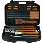 CMr. Bar-B-Q 94001X 18-Piece Stainless-Steel Barbecue Set with Storage Case