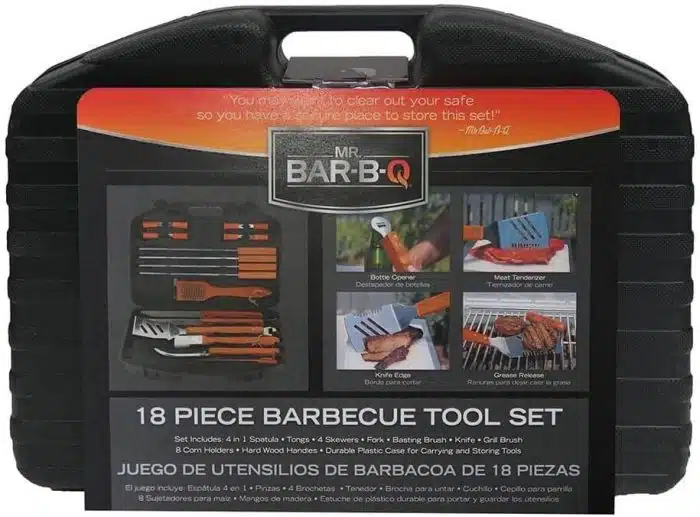 Mr. Bar-B-Q 94001X 18-Piece Stainless-Steel Barbecue Set with Storage Case - Image 4