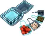 Everbirght Premium Plastic Stackable Trays Platters for Fruit Vegatables Snacks Dessert Picnic Kids