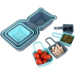 Everbirght Premium Plastic Stackable Trays Platters for Fruit Vegatables Snacks Dessert Picnic Kids