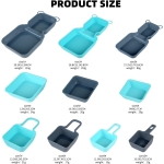 Everbirght Premium Plastic Stackable Trays Platters for Fruit Vegatables Snacks Dessert Picnic Kids - Image 5