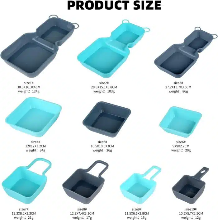 Everbirght Premium Plastic Stackable Trays Platters for Fruit Vegatables Snacks Dessert Picnic Kids - Image 5