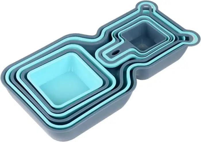 Everbirght Premium Plastic Stackable Trays Platters for Fruit Vegatables Snacks Dessert Picnic Kids - Image 6