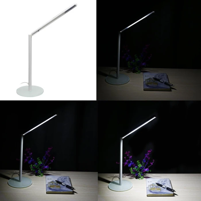 1.8W Desk Lamp 3 Level Brightness White Light DC 5V 0.5A USB Powered White (id: c88 129 3c2 546 57b - Image 2