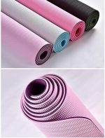 yoga mat Fitness Mat, Non-slip Made Of Natural Rubber Fitness Exercise Mats, Strapping Exercise Mats Sports Fitness Mat fitness exercise mat (Color : Ydyg4o) - Image 3
