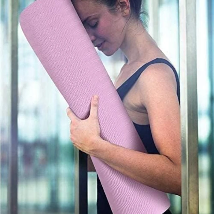 yoga mat Fitness Mat, Non-slip Made Of Natural Rubber Fitness Exercise Mats, Strapping Exercise Mats Sports Fitness Mat fitness exercise mat (Color : Ydyg4o) - Image 4