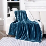 SOCHOW Sherpa Fleece Throw Blanket, Double-Sided Super Soft Luxurious Plush Blanket Twin Size 60 inchx80 inch, Blue Coral - Image 6