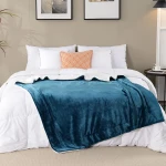 SOCHOW Sherpa Fleece Throw Blanket, Double-Sided Super Soft Luxurious Plush Blanket Twin Size 60 inchx80 inch, Blue Coral - Image 7