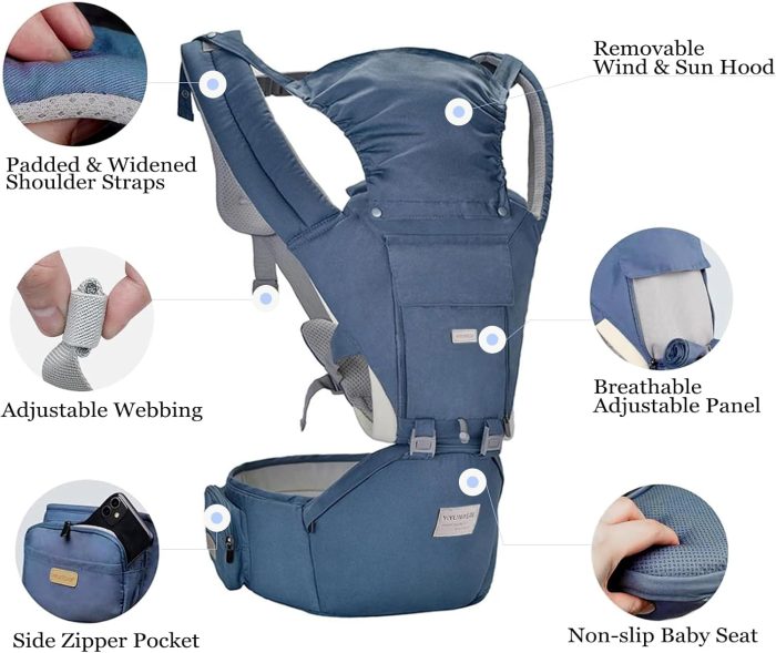 FRUIT TEAM Baby Carriers 3-in-1 Baby Wrap Carrier - Image 5