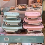 Pack Glass Food Containers for Meal Prep, Durable Leakproof Lids for Lunch Storage, 3 Sizes - Image 5