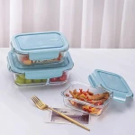 Pack Glass Food Containers for Meal Prep, Durable Leakproof Lids for Lunch Storage, 3 Sizes - Image 3