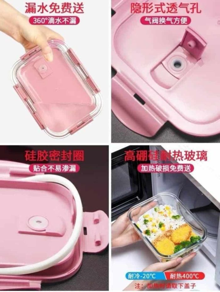 Pack Glass Food Containers for Meal Prep, Durable Leakproof Lids for Lunch Storage, 3 Sizes - Image 6