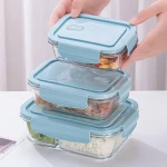 Pack Glass Food Containers for Meal Prep, Durable Leakproof Lids for Lunch Storage, 3 Sizes - Image 9