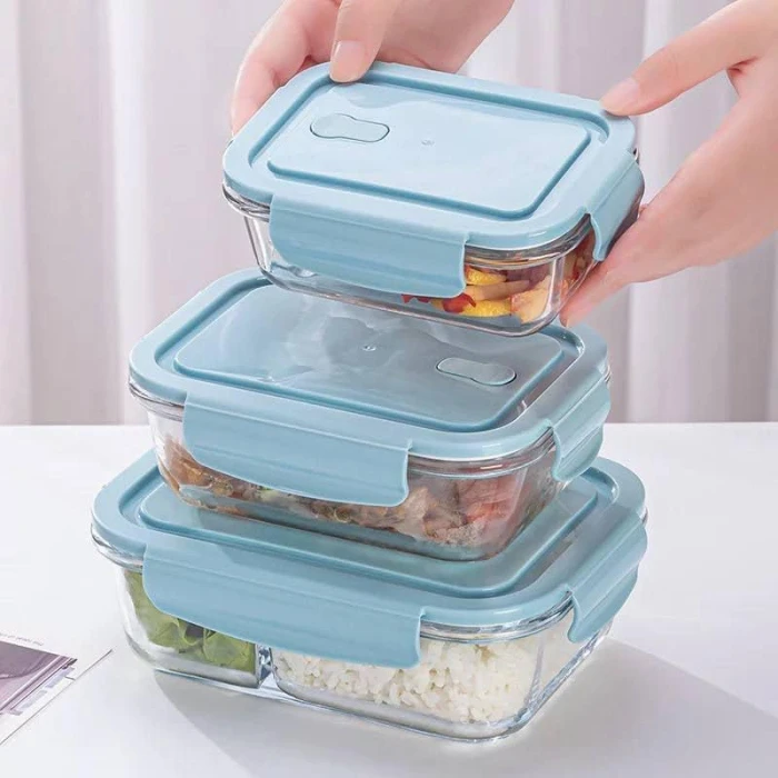 Pack Glass Food Containers for Meal Prep, Durable Leakproof Lids for Lunch Storage, 3 Sizes - Image 9