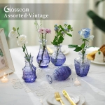 Glass Sprout Vase: Small Vintage Vases - Image 4