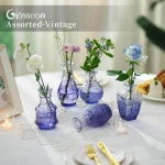 Glass Sprout Vase: Small Vintage Vases - Image 4