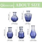 Glass Sprout Vase: Small Vintage Vases - Image 5