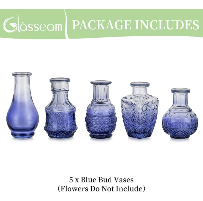 Glass Sprout Vase: Small Vintage Vases - Image 6