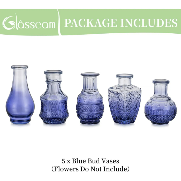Glass Sprout Vase: Small Vintage Vases - Image 6