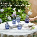 Glass Sprout Vase: Small Vintage Vases - Image 7