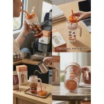 COSTA COFFEE Portable Drinking Cup – 1L Plastic Tumbler with Straw & Handle - Image 2
