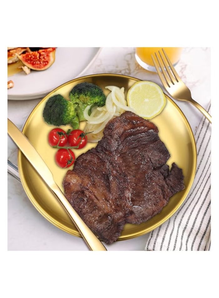 Silverware Flatware Cutlery Set, 20-piece Outdoor Camping Stainless Steel Cutlery, Forks, Spoons, Plates, Food Clips, Portable Cutlery Bag Set (Color : Silver) - Image 4