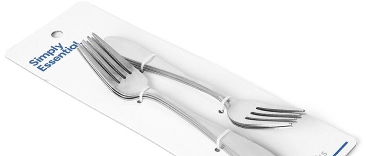 Simply Essential 6-Piece Dinner Fork Set – Stainless Steel Table Forks, Durable & Dishwasher Safe Flatware for Everyday Dining