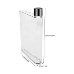 Reusable Slim Flat Water Bottle - Image 2